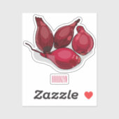 Shallot cartoon illustratie sticker (Vel)