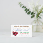 Shallot cartoon illustratie visitekaartje (Staand voorkant)