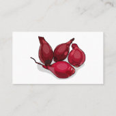 Shallot cartoon illustratie visitekaartje (Achterkant)