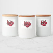 Shallot cartoon illustratie voedselcontainer etiket (Flessen)