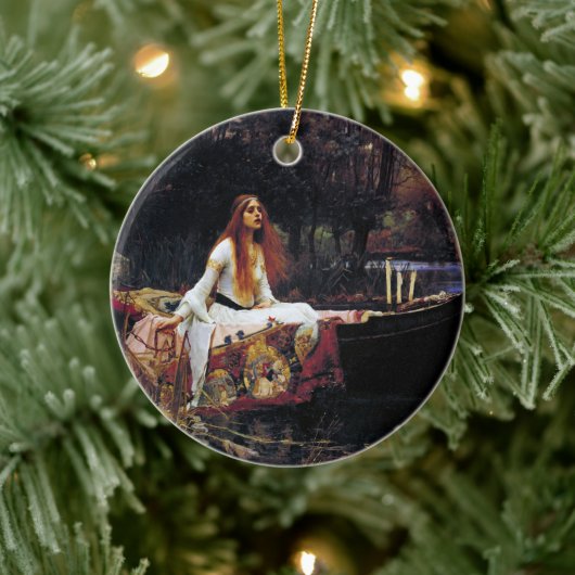 Shallot on boat J.W. Waterhouse Fine Art Keramisch Ornament (Boom)