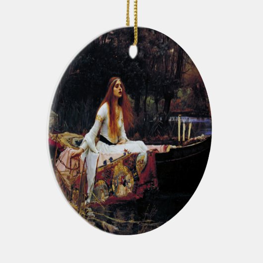 Shallot on boat J.W. Waterhouse Fine Art Keramisch Ornament (Rechts)