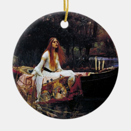 Shallot on boat J.W. Waterhouse Fine Art Keramisch Ornament (Voorkant)