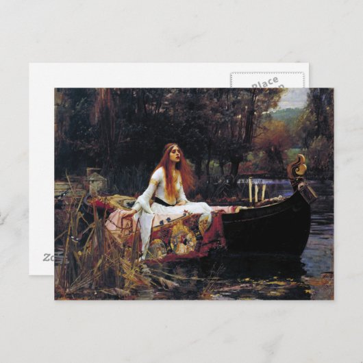 Shallot op Boat JW Waterhouse Fine Art Briefkaart (Voorkant / Achterkant)