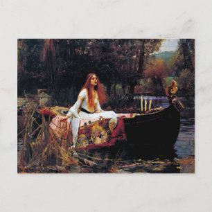 Shallot op Boat JW Waterhouse Fine Art Briefkaart