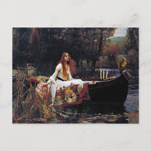Shallot op Boat JW Waterhouse Fine Art Briefkaart (Voorkant)