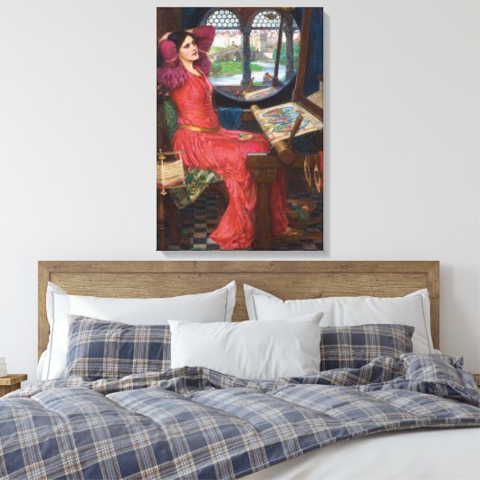 Shallot van John William Waterhouse Canvas Afdruk (Insitu (Slaapkamer))