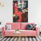 Shallot van John William Waterhouse Canvas Afdruk (Insitu (Woonkamer))