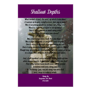 Shallow Depths Poëzie Poster
