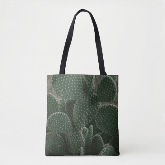 SHALLOW FOCUS FOTOGRAFIE VAN CACTUS TOTE BAG (Voorkant)