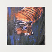SHALLOW FOCUS FOTOGRAPHY OF BROWN AND BLACK TIGER WANDKLEED (Voorkant (horizontaal))