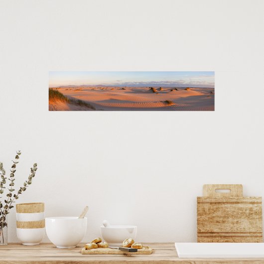 Shallow Inlet Dunes Panorama Poster (Keuken)