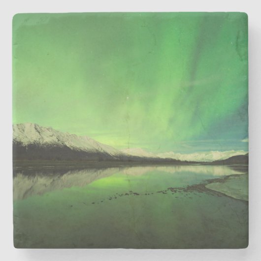 Shallows Aurora Stenen Onderzetter (Voorkant)