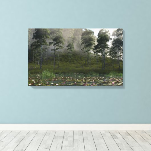 Shallows (ochtend) canvas afdruk (Insitu (Houten vloer))