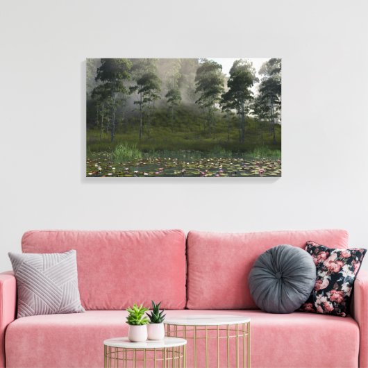 Shallows (ochtend) canvas afdruk (Insitu (Woonkamer))