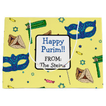 Shaloch Manot - Gepersonaliseerd Geel