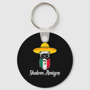 Shalom Amigos - Joods Mexicaans Chanoeka Cinco de Sleutelhanger