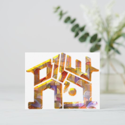 Shalom Bayit Briefkaart (Staand voorkant)