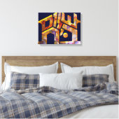 Shalom Bayit Canvas Afdruk (Insitu (Slaapkamer))