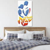 Shalom Bayit Canvas Afdruk (Insitu (Slaapkamer))