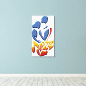 Shalom Bayit Canvas Afdruk (Insitu (Houten vloer))