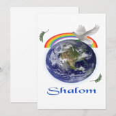 shalom bedankkaart (Voorkant / Achterkant)