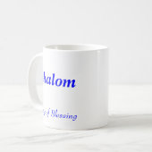 Shalom - Beker van de zegen Koffiemok (Voorkant links)