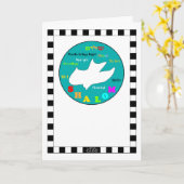 Shalom betekent Wenskaart Kaart (Gele Bloem)