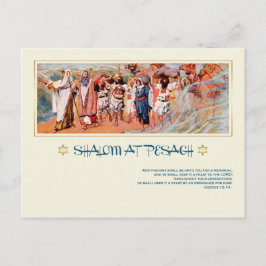 Shalom bij Pesach.Fine Art Pesach Briefkaart