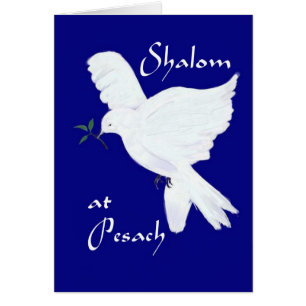 Shalom bij Pesach!-White Peace Dove