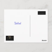 Shalom. Blauw- en goudBriefkaart Briefkaart (Achterkant)