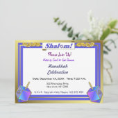 Shalom Chanoeka Uitnodigingen (Staand voorkant)