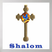 Shalom cross poster (Voorkant)