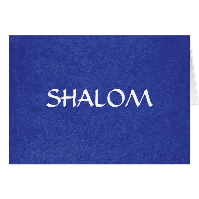 Shalom Distress Blue Background (Voorkant Horizontaal)