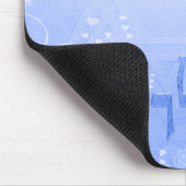 Shalom Dove Blue Swirl Mousepad Muismat (Hoek)