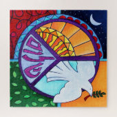 Shalom Dove Peace Painting Legpuzzel (Horizontaal)