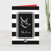 Shalom Dove Wenskaart Kaart (Voorkant)