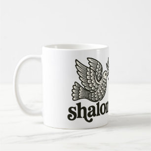 Shalom Duif Vrede Aarde Koffiemok