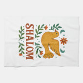 Shalom Duif Vrede Aarde Theedoek (Horizontaal)
