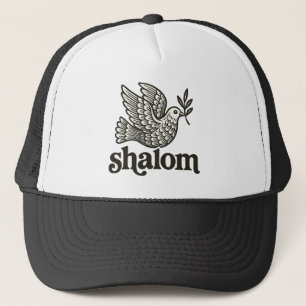 Shalom Duif Vrede Aarde Trucker Pet