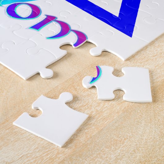 Shalom en Blue Star van David Legpuzzel (Zijkant)