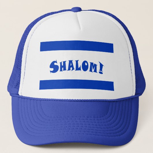 Shalom Flag Israël Trucker Pet (Voorkant)