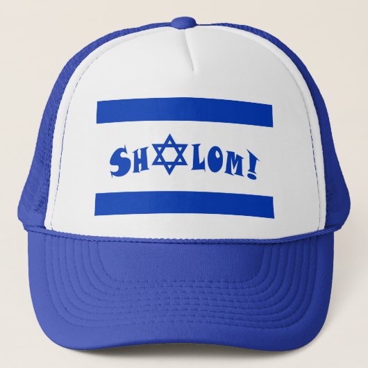 Shalom Flag Israël Trucker Pet (Voorkant)