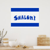 Shalom Flag Poster (Keuken)