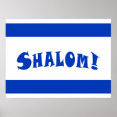 Shalom Flag Poster (Voorkant)