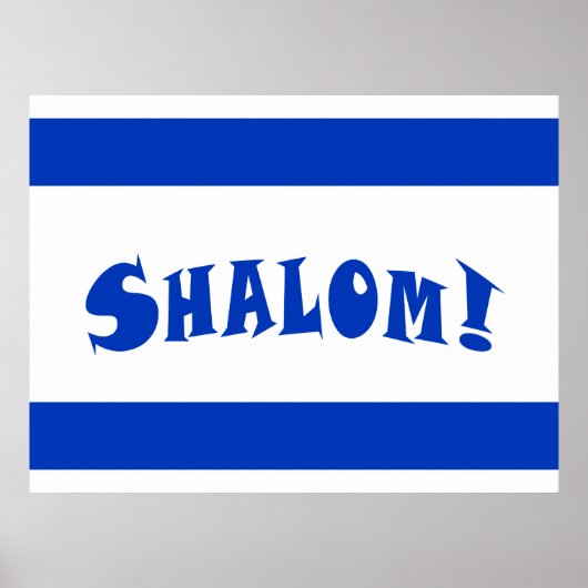 Shalom Flag Poster (Voorkant)