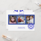 Shalom, foto's groetkaarten (uitnodigingen) kaart (Voorkant / Achterkant in situ)