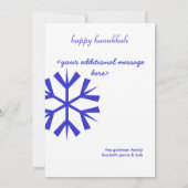 Shalom, foto's groetkaarten (uitnodigingen) kaart (Achterkant)