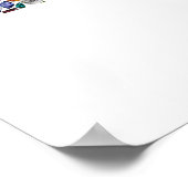 Shalom gemaakt met stenen in alle kleuren poster (Hoek)