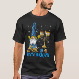 Shalom Gnome Happy Hanukkah Chanoeka T-shirt